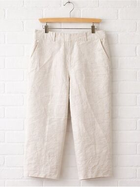 Talbots Casual Linen Pants in Light Beige